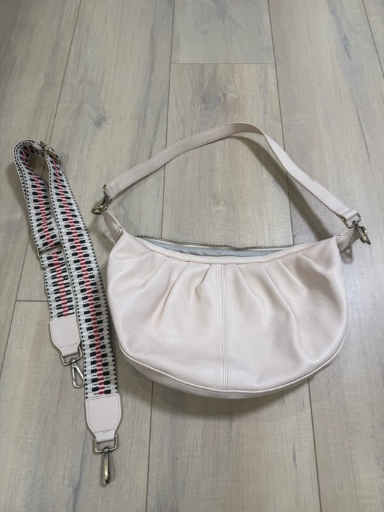Urban Originals Handbags - Urban Originals Beige Shoulder Bag with Patterned Detachable Strap